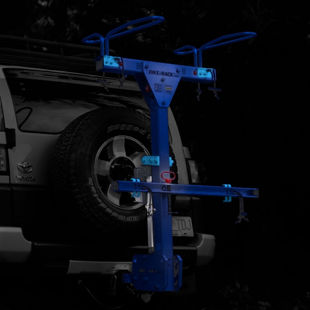 BIKE eRACK 2 – Electric Self-Loading Bike Rack for 2 Bikes, Mountain Bikes, or eBikes BIKE eRACK