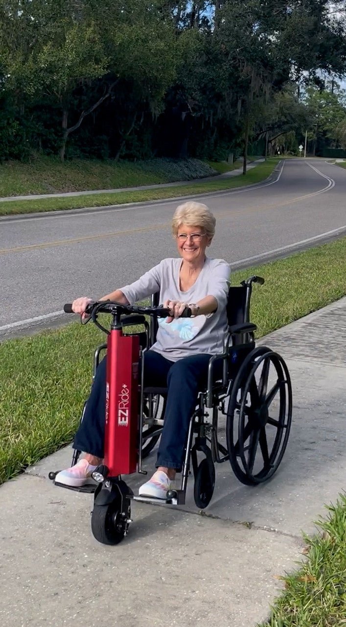 EZ Ride + Power Assist for Manual Wheelchairs - Wheelchairs in Motion