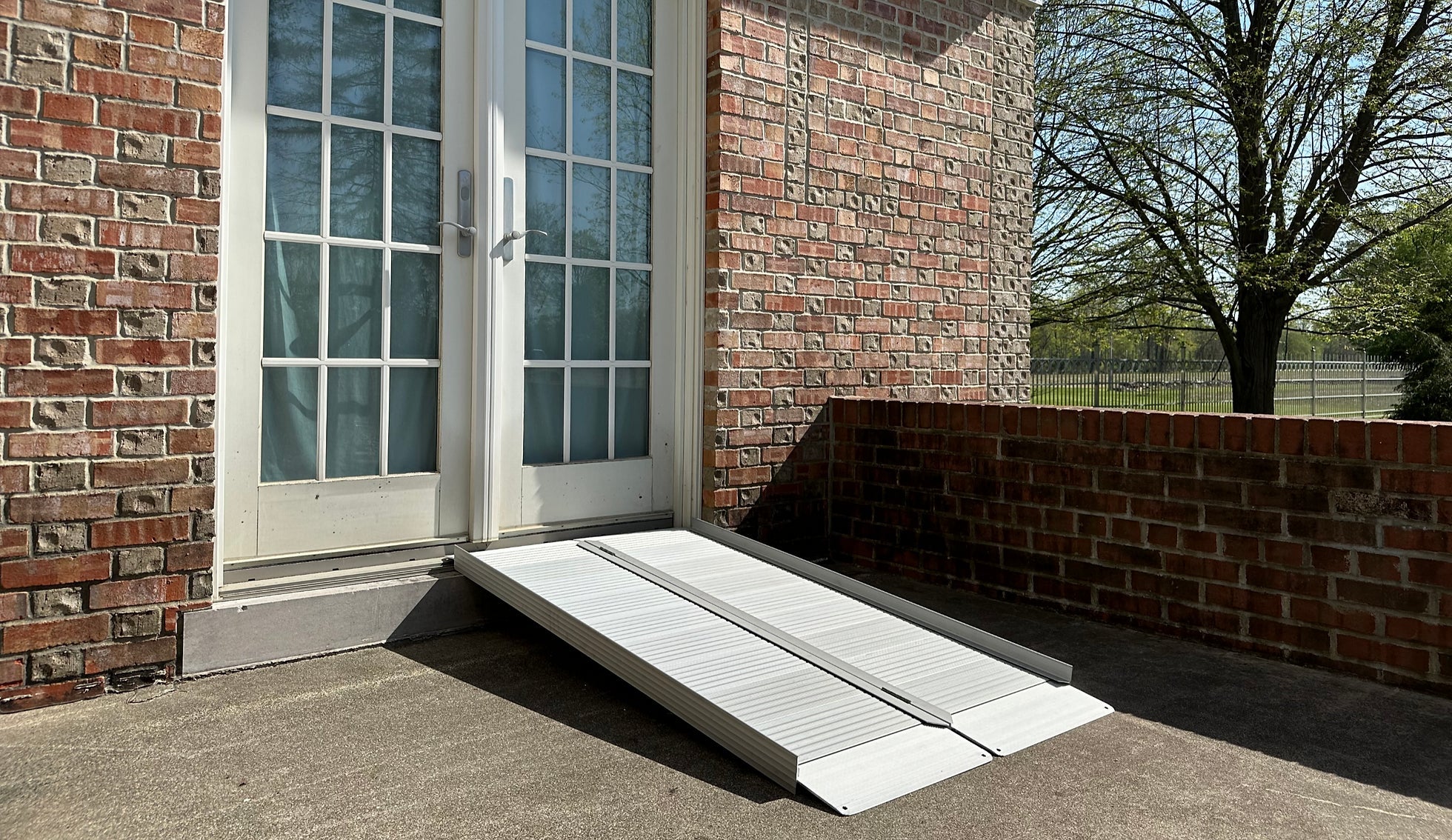 Folding Curb Ramp Easy Access for Wheelchairs and Scooters