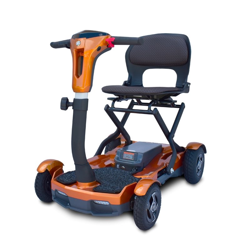 EV Rider TeQno - Auto Folding Electric Scooter! - Wheelchairs in Motion