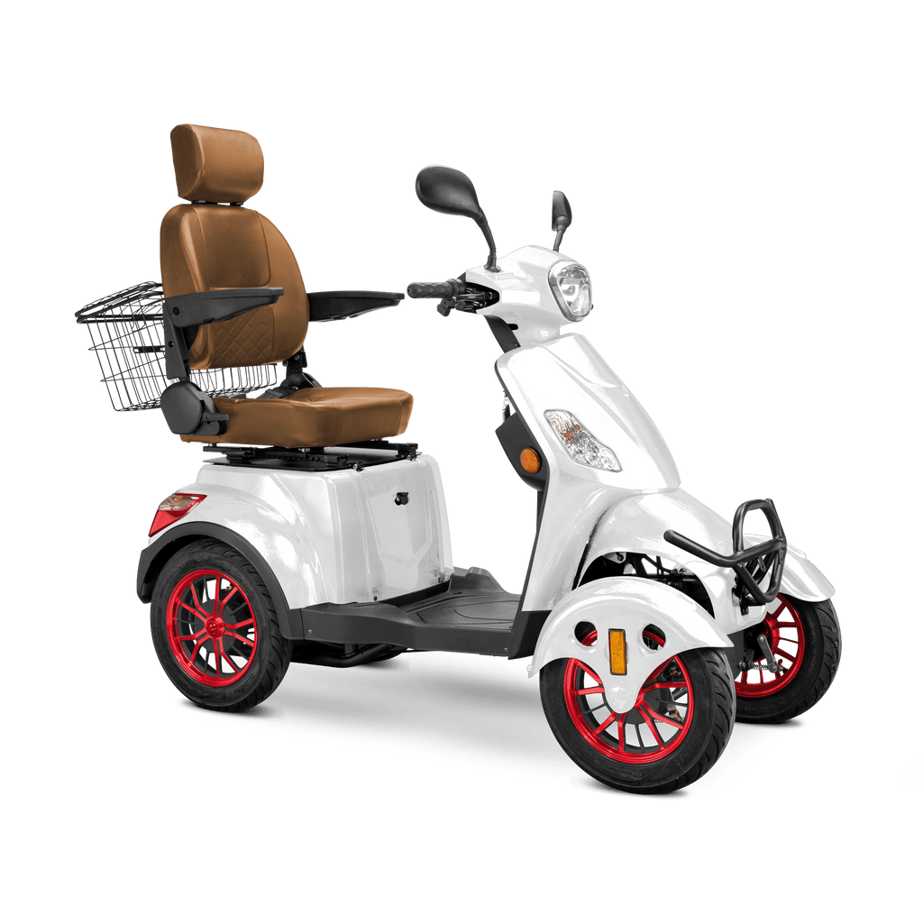 Bespoke Prestige 4 - Wheel Mobility Scooter – 15 MPH, 35 Mile Range + Free Weatherproof Cover - Wheelchairs in Motion
