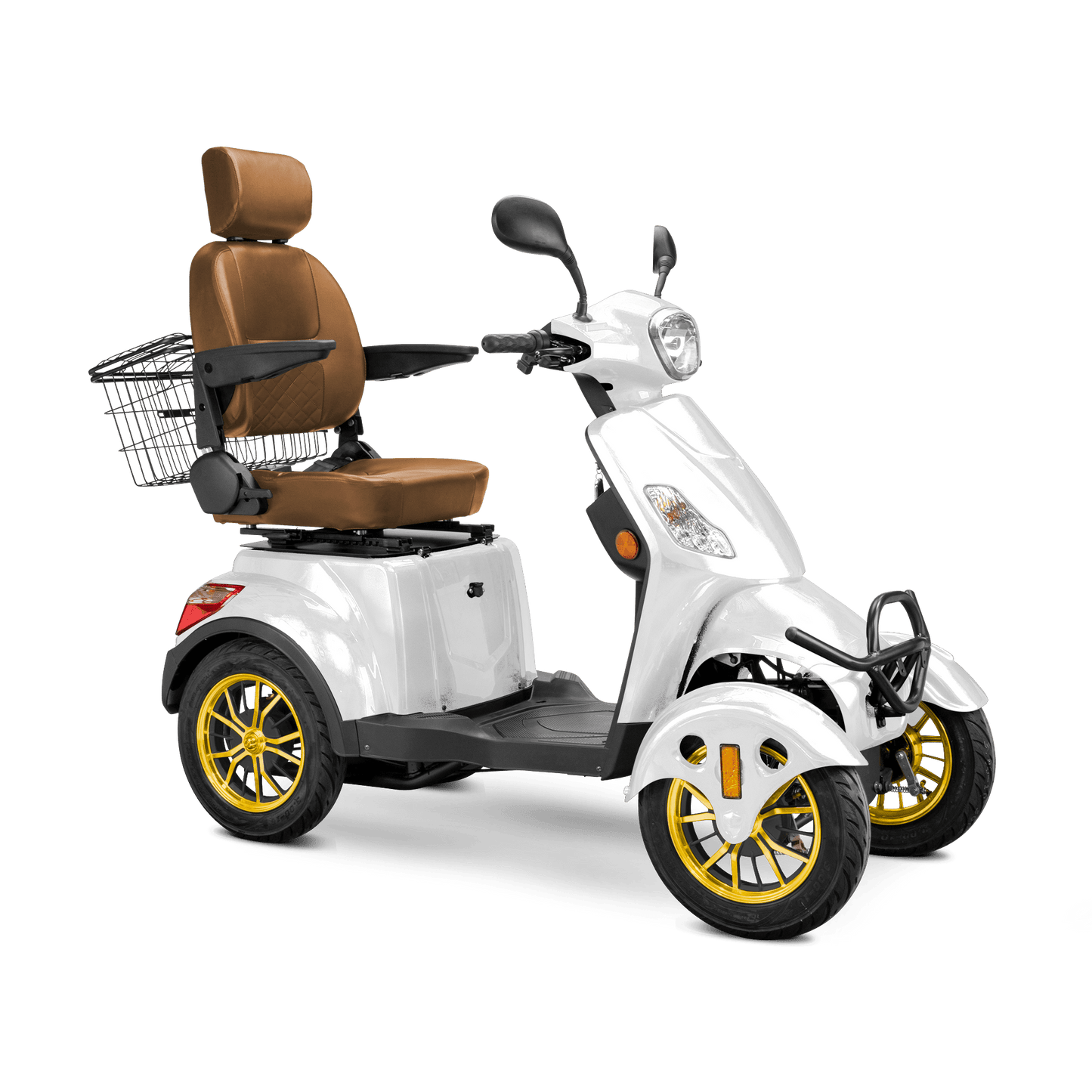 Bespoke Prestige 4 - Wheel Mobility Scooter – 15 MPH, 35 Mile Range + Free Weatherproof Cover - Wheelchairs in Motion
