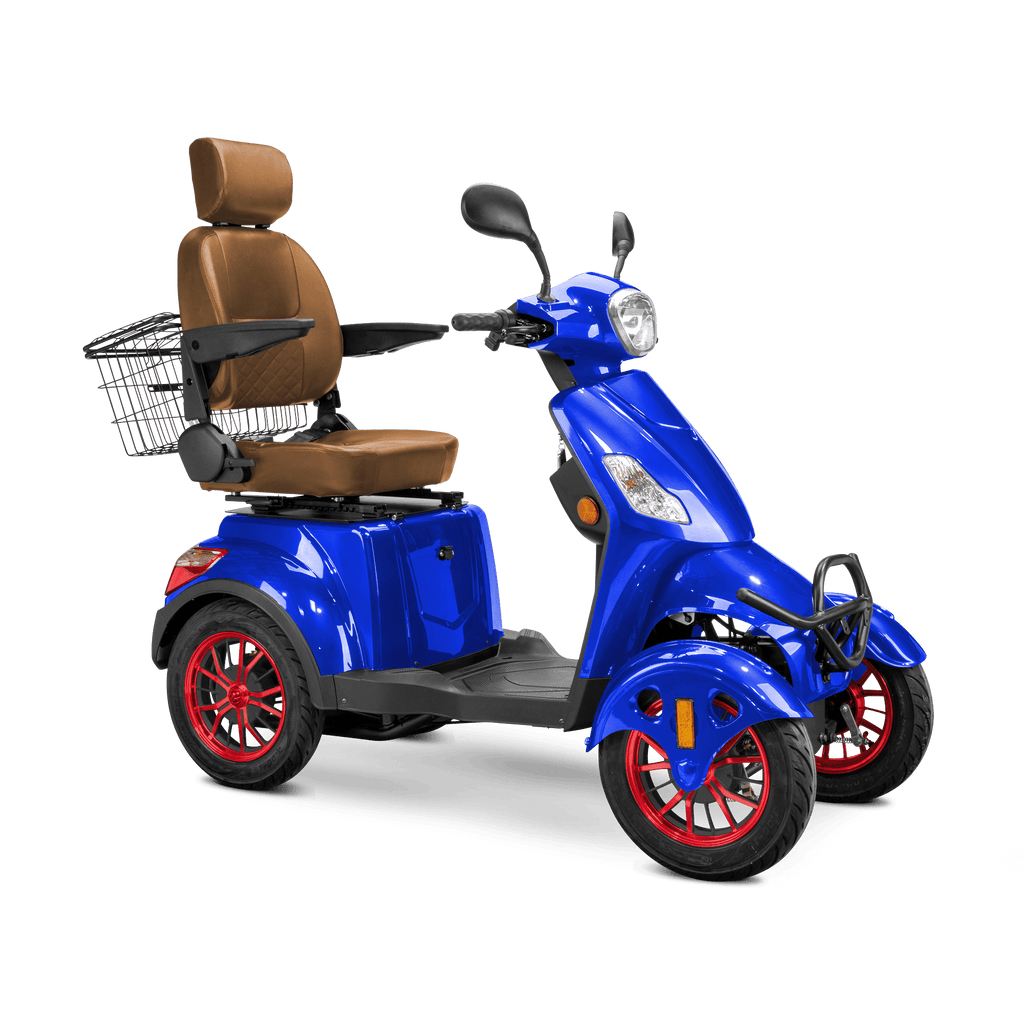 Bespoke Prestige 4 - Wheel Mobility Scooter – 15 MPH, 35 Mile Range + Free Weatherproof Cover - Wheelchairs in Motion