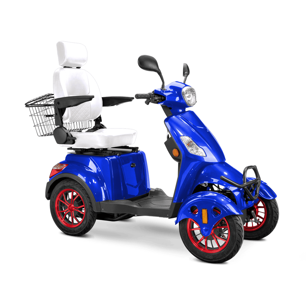 Bespoke Prestige 4 - Wheel Mobility Scooter – 15 MPH, 35 Mile Range + Free Weatherproof Cover - Wheelchairs in Motion