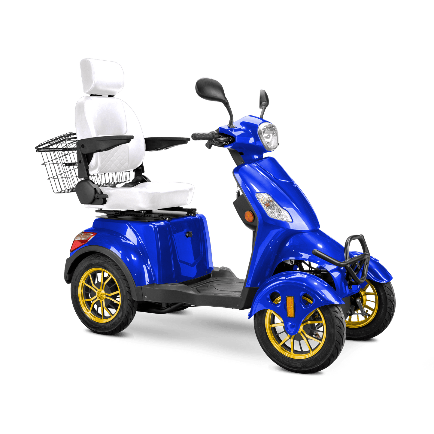 Bespoke Prestige 4 - Wheel Mobility Scooter – 15 MPH, 35 Mile Range + Free Weatherproof Cover - Wheelchairs in Motion