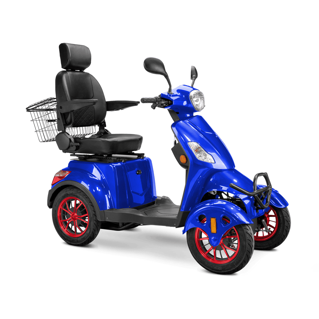 Bespoke Prestige 4 - Wheel Mobility Scooter – 15 MPH, 35 Mile Range + Free Weatherproof Cover - Wheelchairs in Motion
