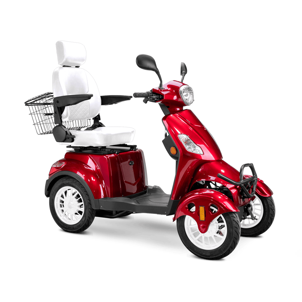 Bespoke Prestige 4 - Wheel Mobility Scooter – 15 MPH, 35 Mile Range + Free Weatherproof Cover - Wheelchairs in Motion