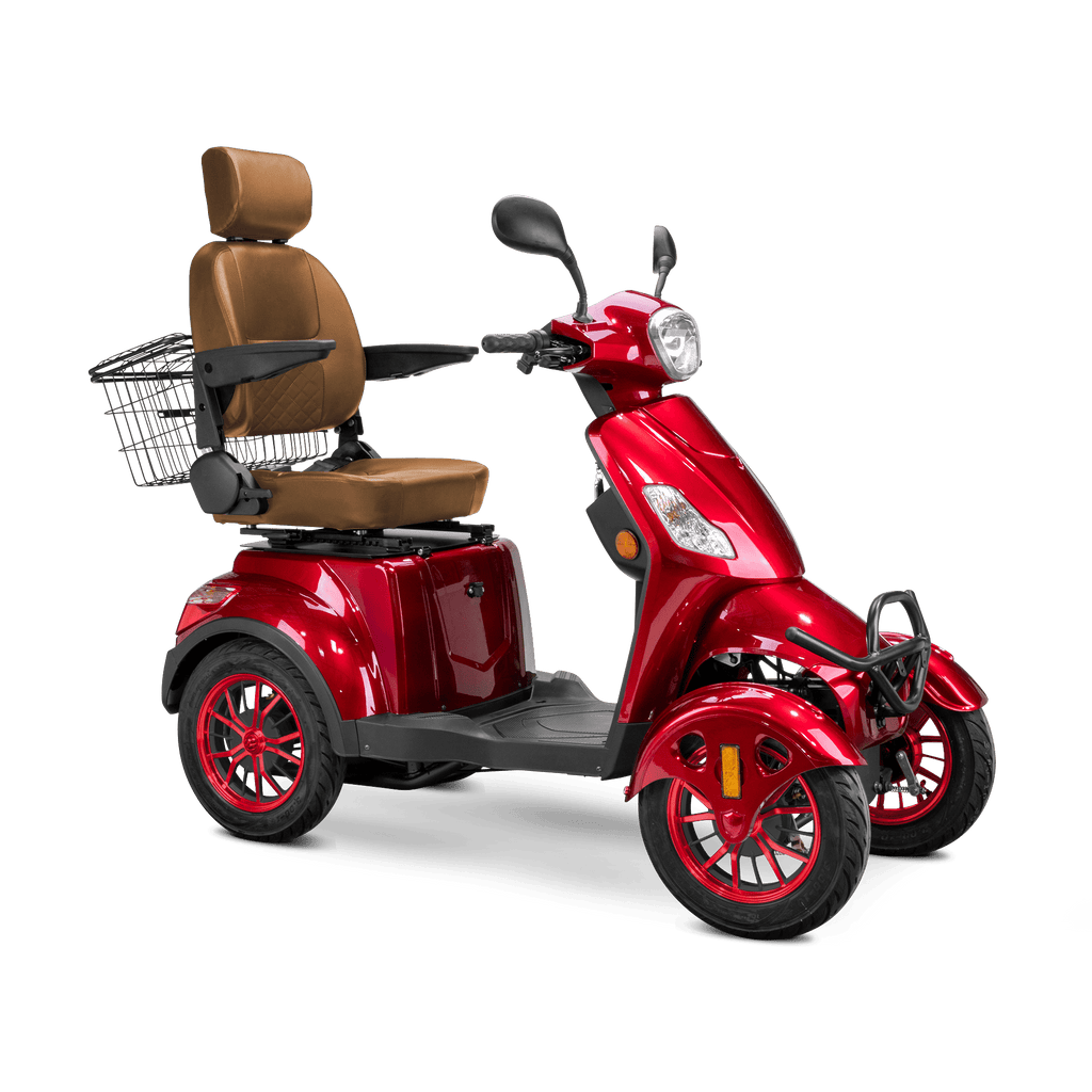 Bespoke Prestige 4 - Wheel Mobility Scooter – 15 MPH, 35 Mile Range + Free Weatherproof Cover - Wheelchairs in Motion