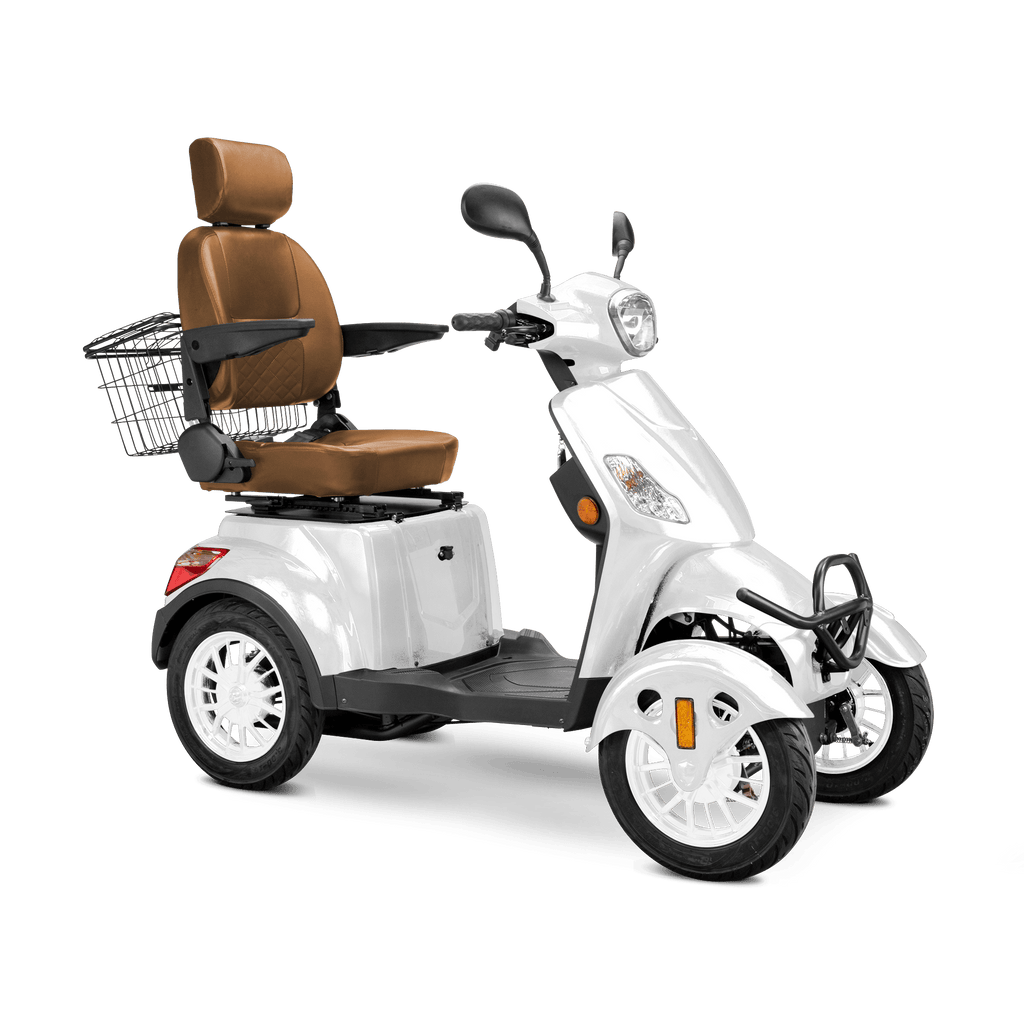 Bespoke Prestige 4 - Wheel Mobility Scooter – 15 MPH, 35 Mile Range + Free Weatherproof Cover - Wheelchairs in Motion