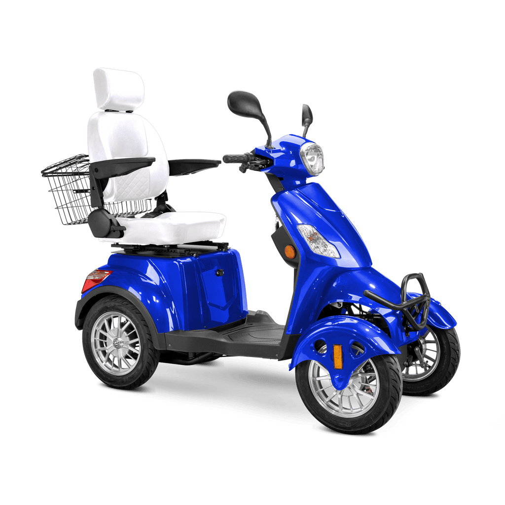 Bespoke Prestige 4 - Wheel Mobility Scooter – 15 MPH, 35 Mile Range + Free Weatherproof Cover - Wheelchairs in Motion