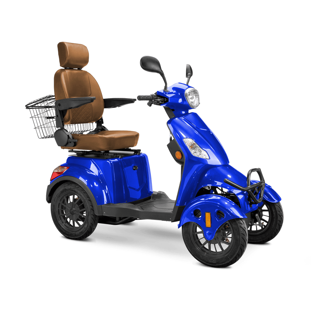 Bespoke Prestige 4 - Wheel Mobility Scooter – 15 MPH, 35 Mile Range + Free Weatherproof Cover - Wheelchairs in Motion