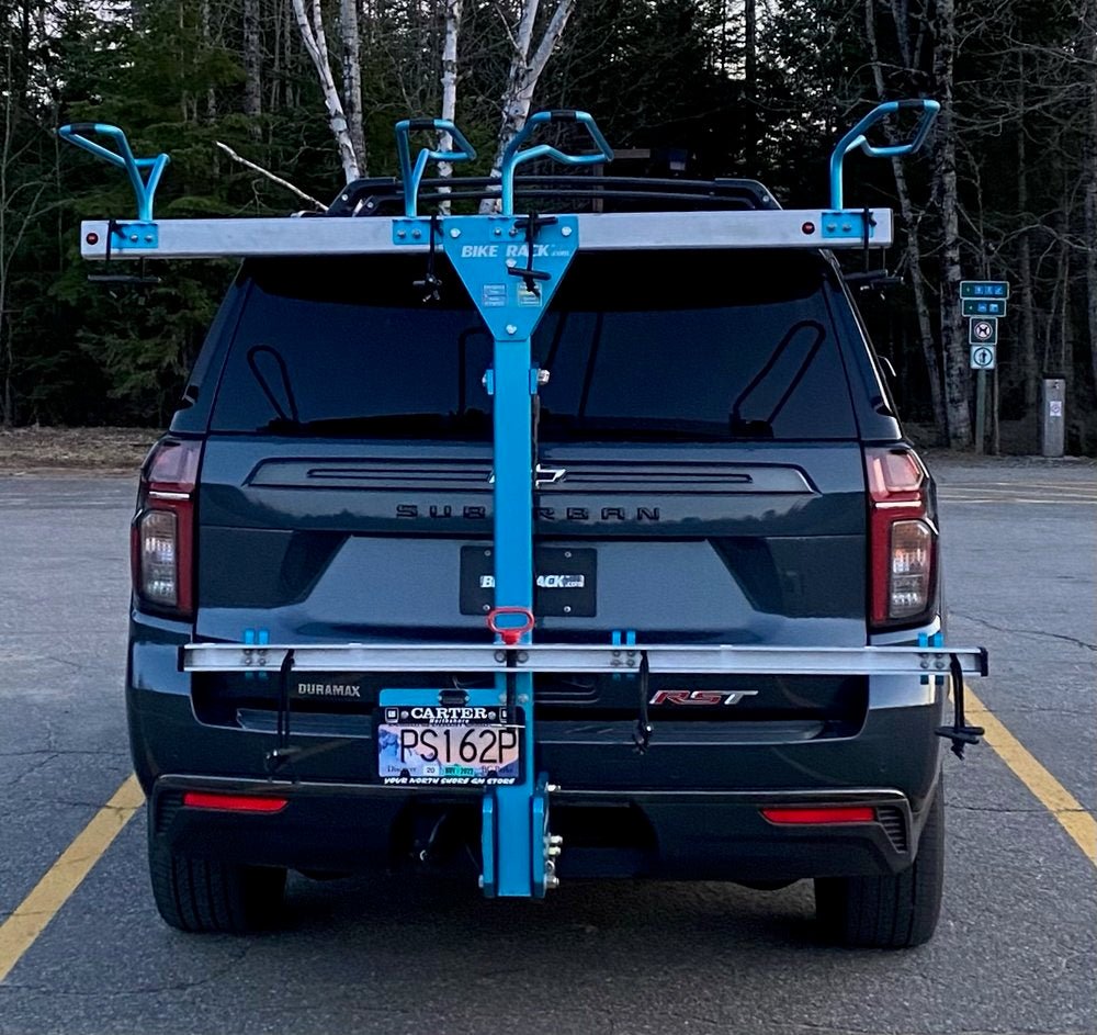 Electric Bike Rack for 1 Handcycle or Trike + 1 Bike – Self-Loading Car Rack – Wheelchairs in Motion