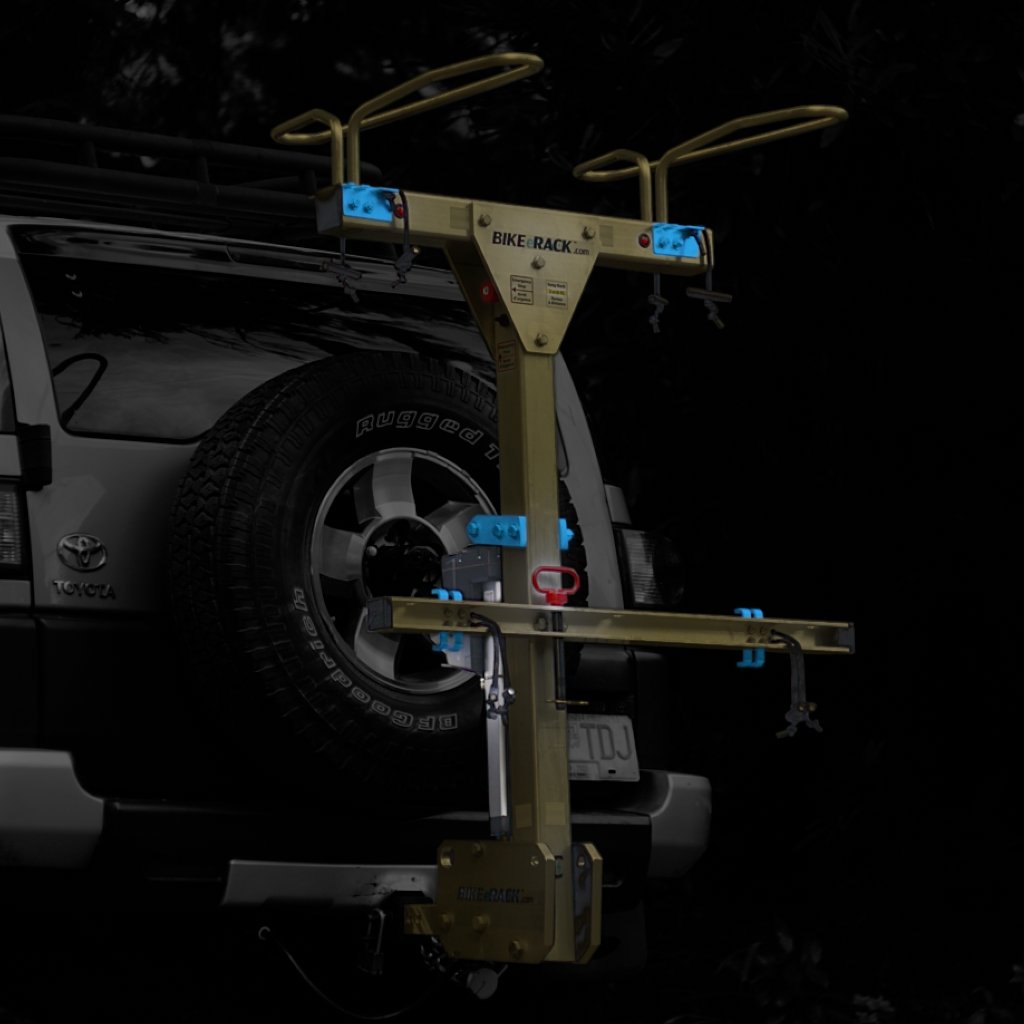 BIKE eRACK - 1 Adaptive Mountain Bike Rack, Handcycle Rack for your Car! Electric, Self-Loading! eRACK