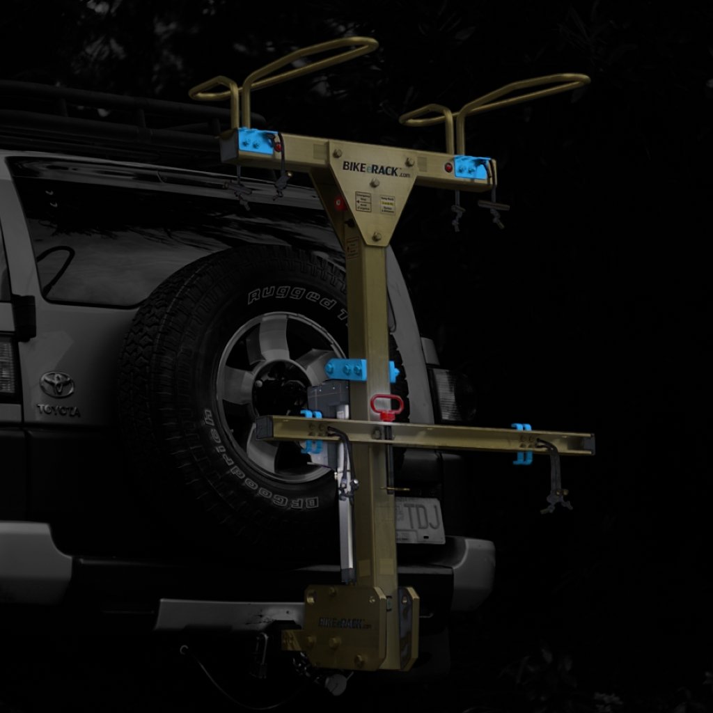 Electric Bike Rack for 2 Handcycles – Electric Self-Loading Car Rack ...