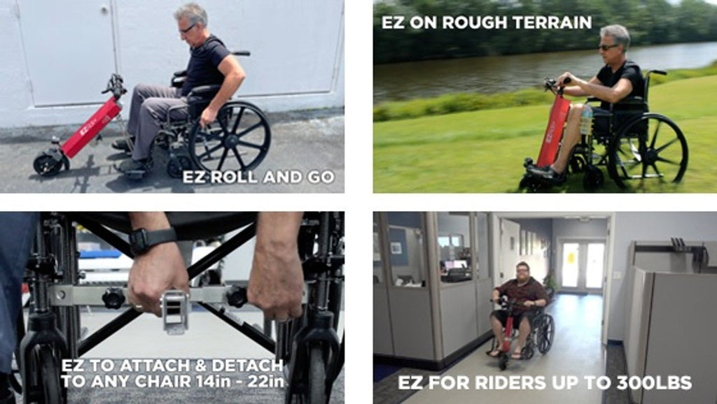 EZ Ride + Power Assist for Manual Wheelchairs - Wheelchairs in Motion