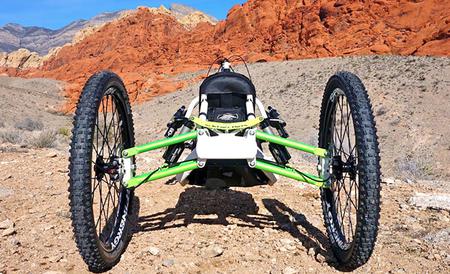 Lasher Sport All-Terrain Handcycle,  High End Level- Full Suspension (ATH-FS3) Lasher