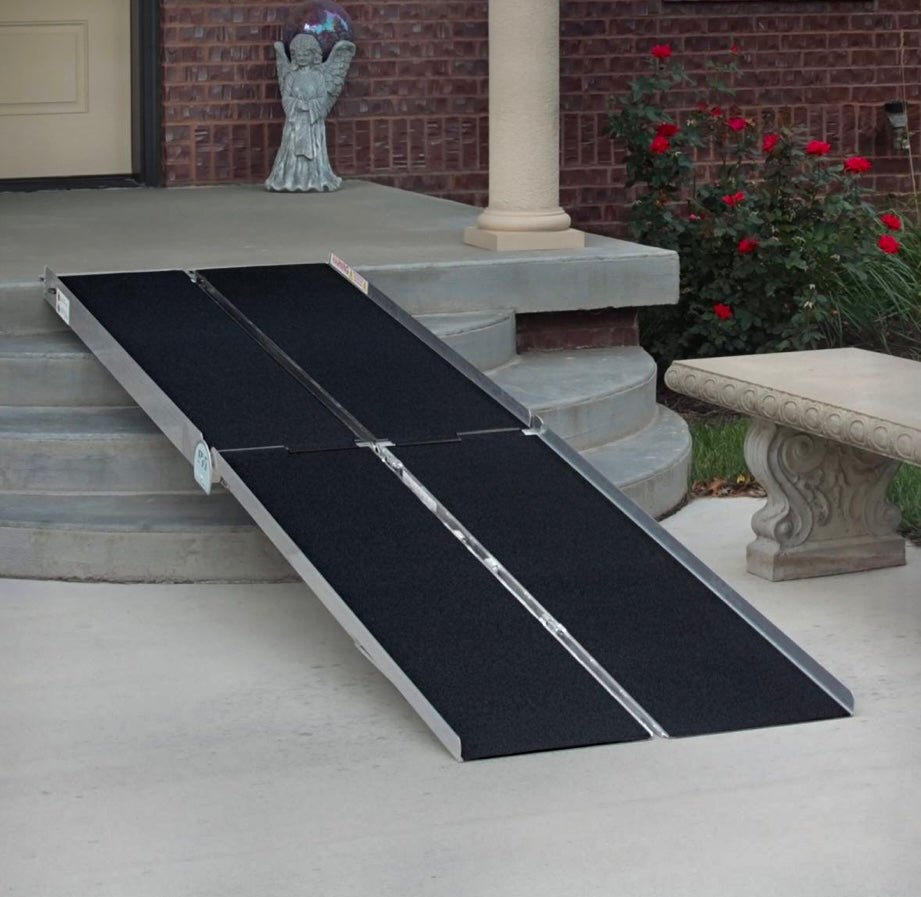 PVI Multifold Portable Wheelchair Ramp | Folding Aluminum Ramp ...