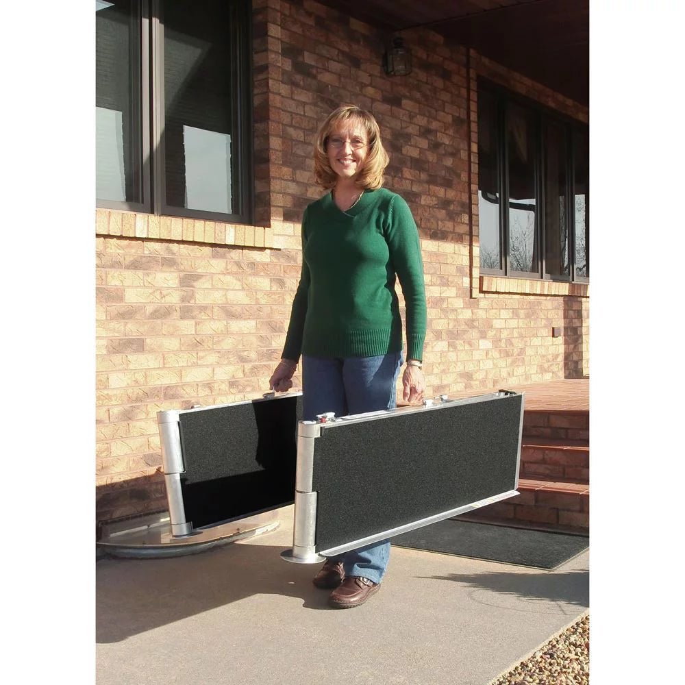 Multifold Portable Ramp PVI Multifold Portable Wheelchair Ramp | Folding Aluminum Ramp ...